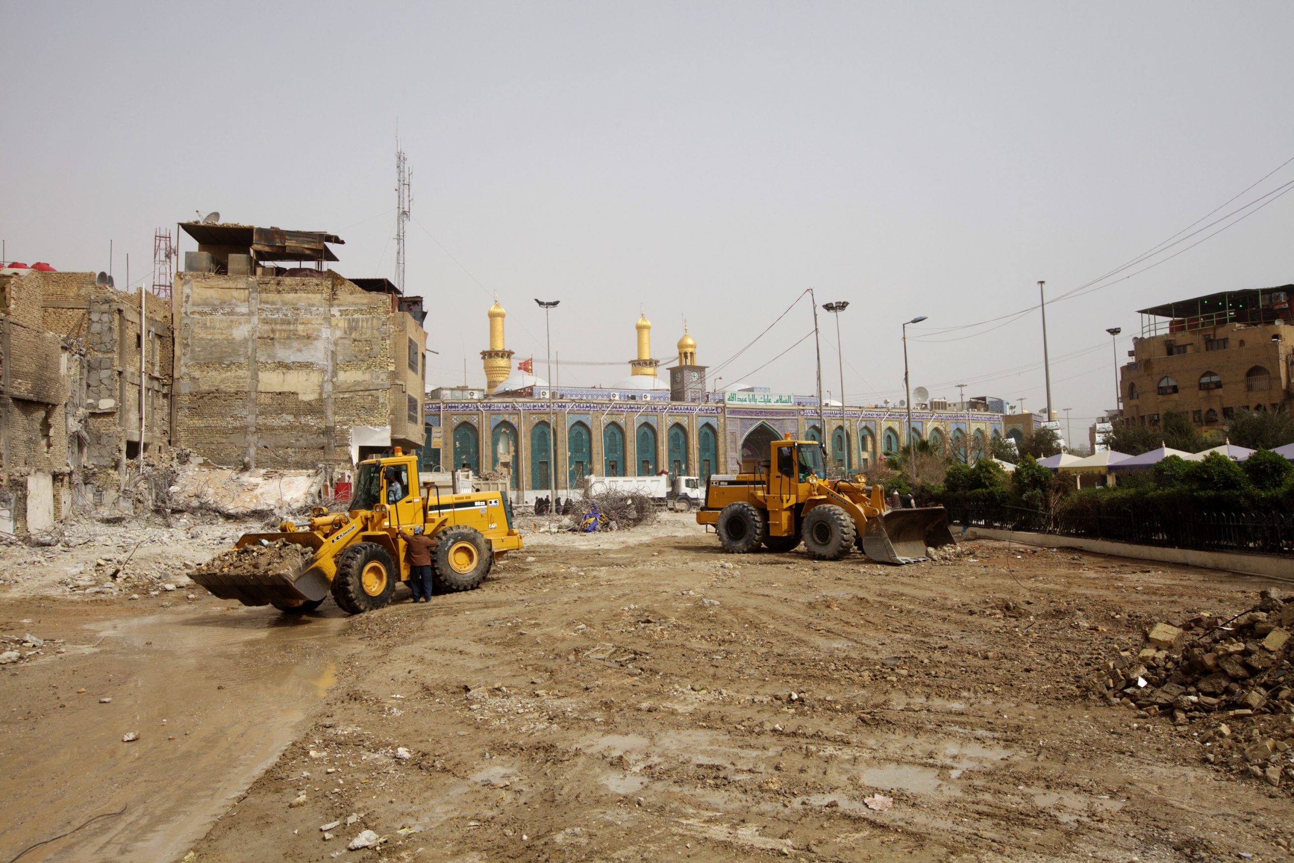 تصویر ادامه کار پروژه ساخت صحن عقیله بنی هاشم علیها سلامِ آستان مقدس حسینی