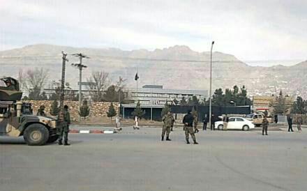 تصویر حمله افراد مسلح به یک مرکز آموزش نظامی در کابل