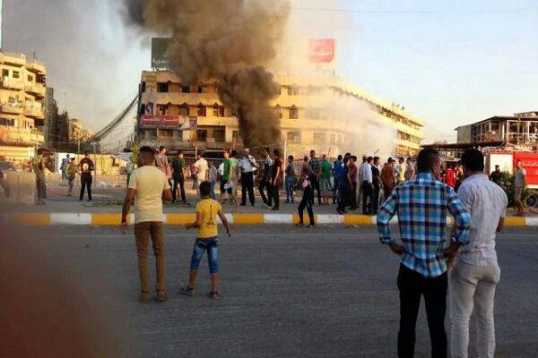 تصویر سومین انفجار بمب در جنوب بغداد
