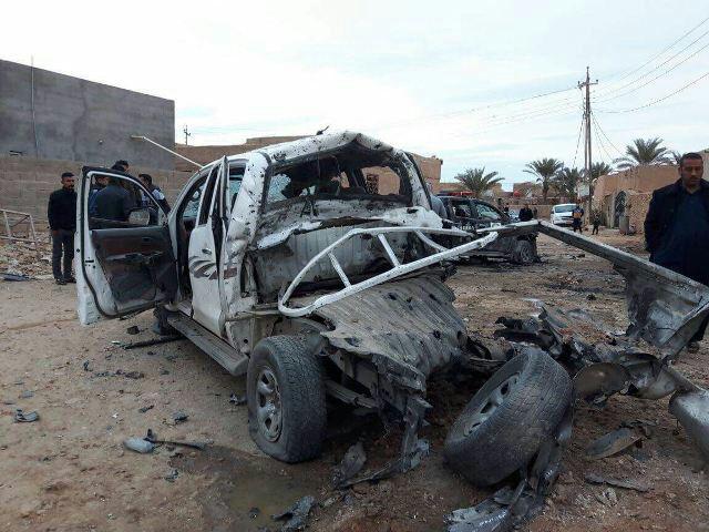 تصویر ۱۸ کشته و زخمی در حمله بالگرد آمریکایی به الانبار