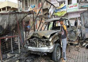 تصویر انفجاری در بغداد نیروهای مردمی را هدف قرار داد