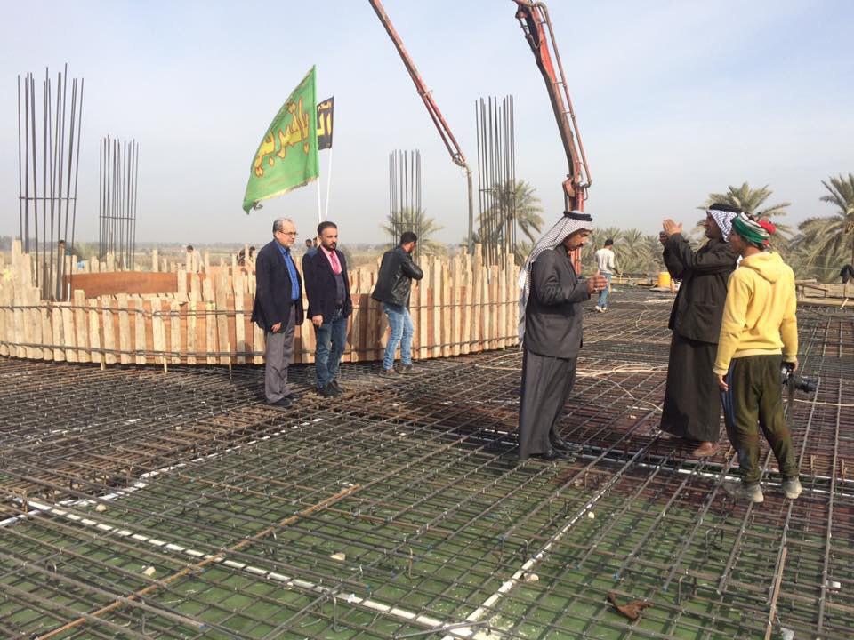 تصویر پیشرفت پروژه بازسازی مزار حضرت عون بن علی علیهما السلام