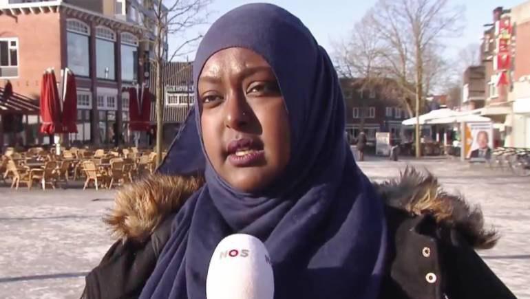 تصویر پیروزی زن محجبه مسلمان در انتخابات محلی هلند