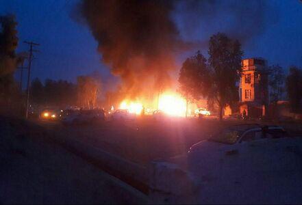 تصویر انفجار تروریستی در هلمند