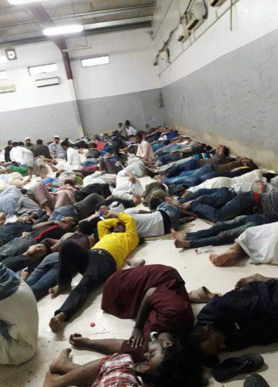 تصویر وضعیت اسفبار زندانیان یمنی در زندان‌های عربستان