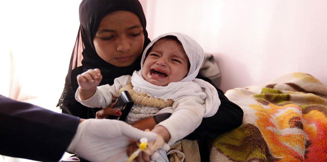 تصویر سازمان جهانی بهداشت:  مرگ ۸۴ نفر براثر دیفتری در یمن