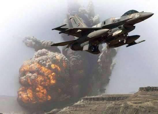 تصویر شهادت ۱۶ نفر در حمله جنگنده‌های ائتلاف به یمن