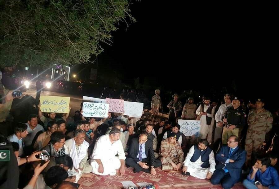 تصویر تحصن شیعیان بلوچستان پاکستان پایان یافت