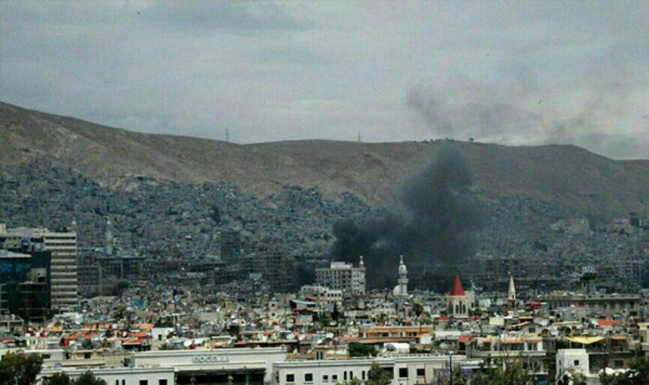 تصویر حمله تروریستی به دمشق با ۱۶ شهید و مجروح
