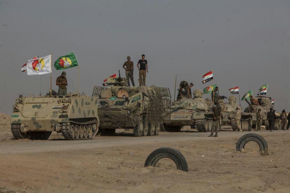تصویر عملیات پیش دستانه نیروهای عراقی در مرزهای استان نجف اشرف