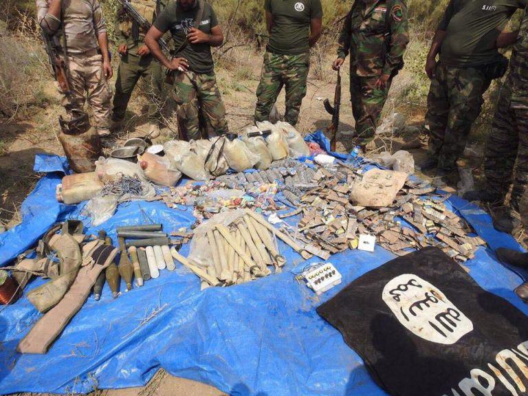 تصویر کشف 3 مخفیگاه داعش در شمال عراق