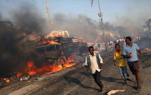 تصویر حمله الشباب در موگادیشو ۱۰ کشته بر جای گذاشت