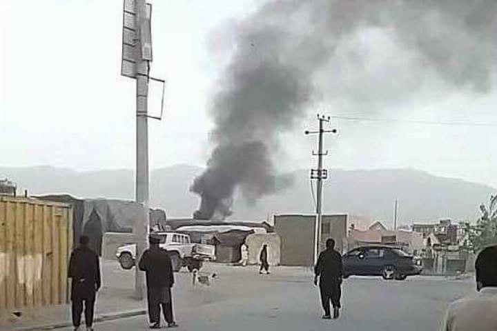 تصویر انفجار انتحاری در غرب کابل پایتخت افغانستان