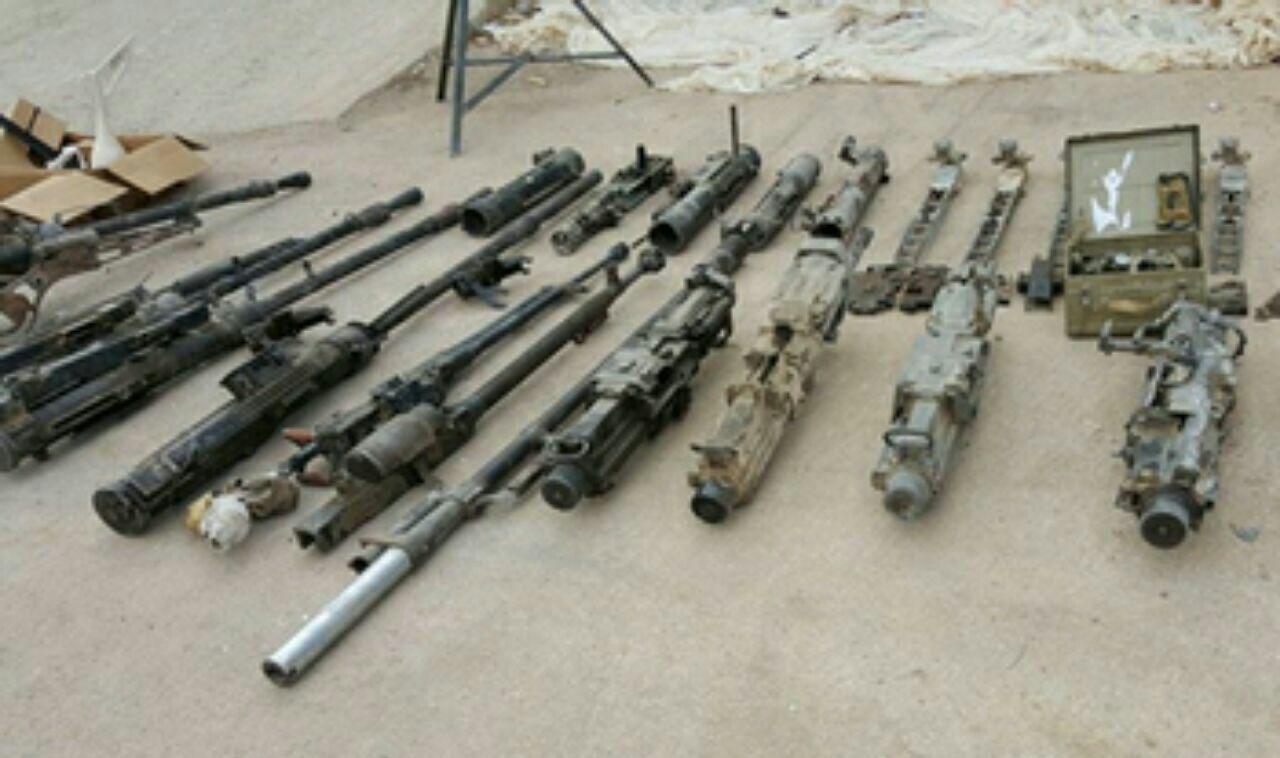 تصویر یک انبار تسلیحاتی بزرگ داعش در الانبار کشف شد