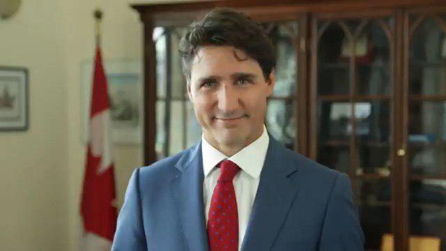 تصویر پیام تبریک نخست‌وزیر کانادا به مناسبت عید قربان