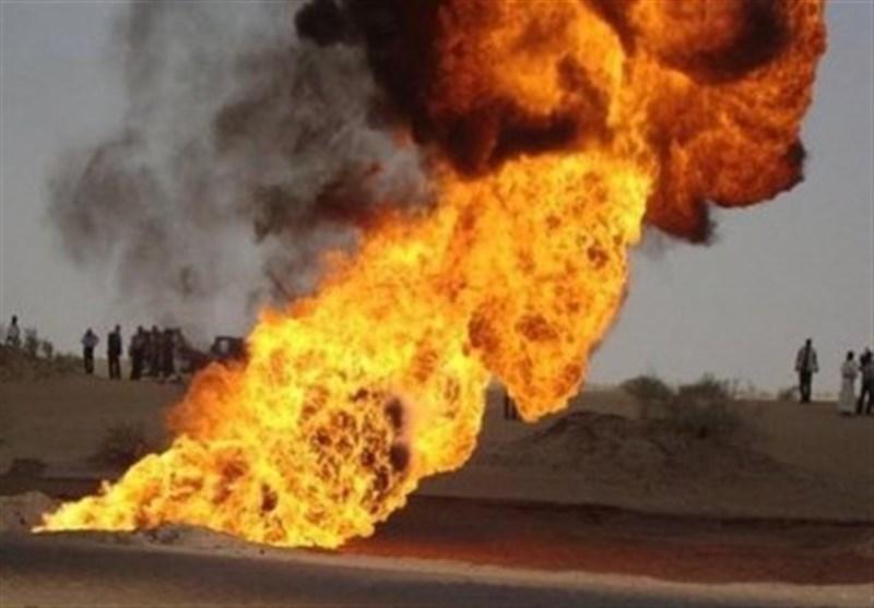 تصویر منفجر کردن خط لوله نفت کرکوک توسط سنی های تندرو