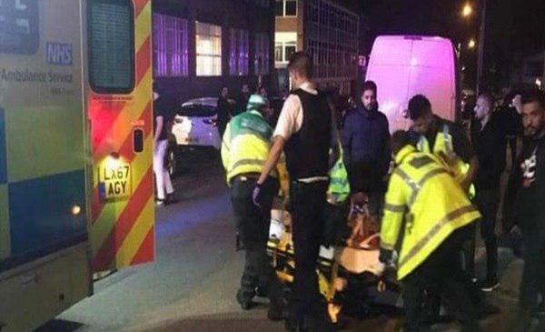 تصویر حمله یک خودرو به عزاداران حسینی در لندن