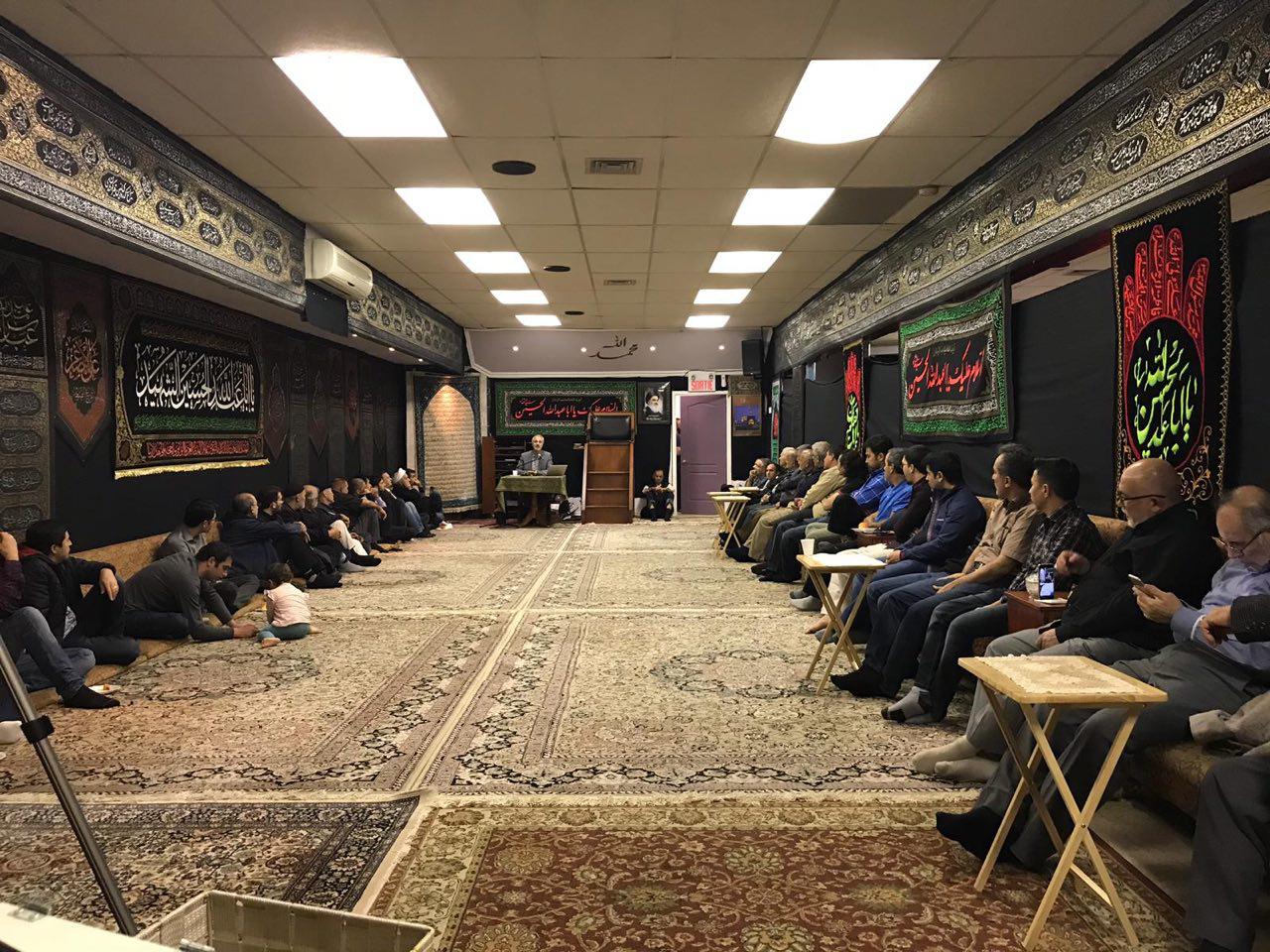 تصویر شام غریبان در مرکز آیت الله العظمی شیرازی