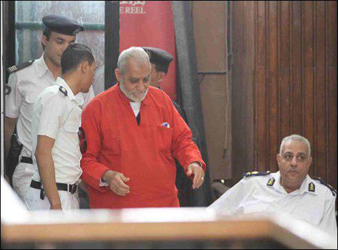 تصویر رهبر اخوان‌المسلمین مصر به حبس ابد محکوم شد
