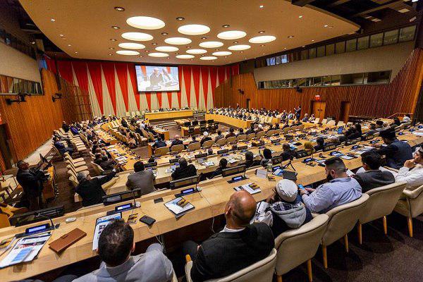 تصویر گردهمایی شخصیت‌های دینی جهان در سازمان ملل
