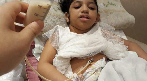 تصویر وخامت وضعیت جسمی دختربچه شیعه عربستانی به دلیل سیاستهای انتقام جویانه آل سعود