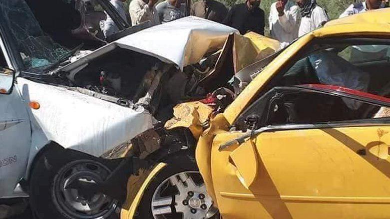 تصویر سانحه رانندگی در شهر بصره عراق
