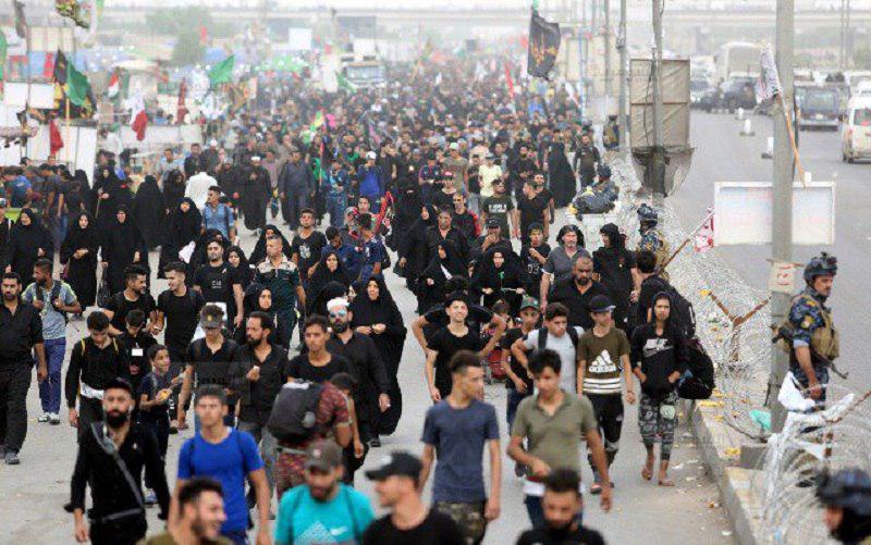 تصویر حضور میلیونی شیعیان ایرانی در زیارت میلیونی اربعین حسینی