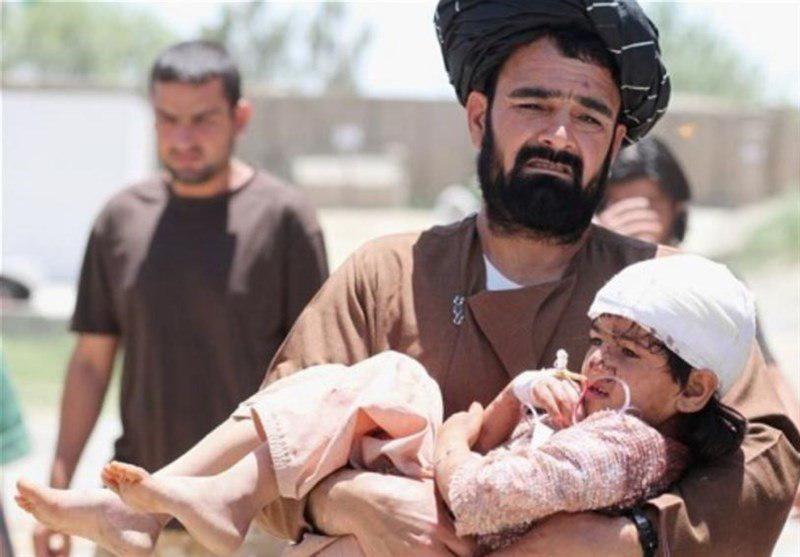 تصویر جان باختن ۱۴۵ کودک در افغانستان بر اثر جنگ در ۶ ماه گذشته