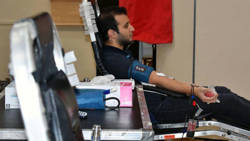 تصویر مسلمانان هلیفکس در مراسم اهدای خون شرکت کردند