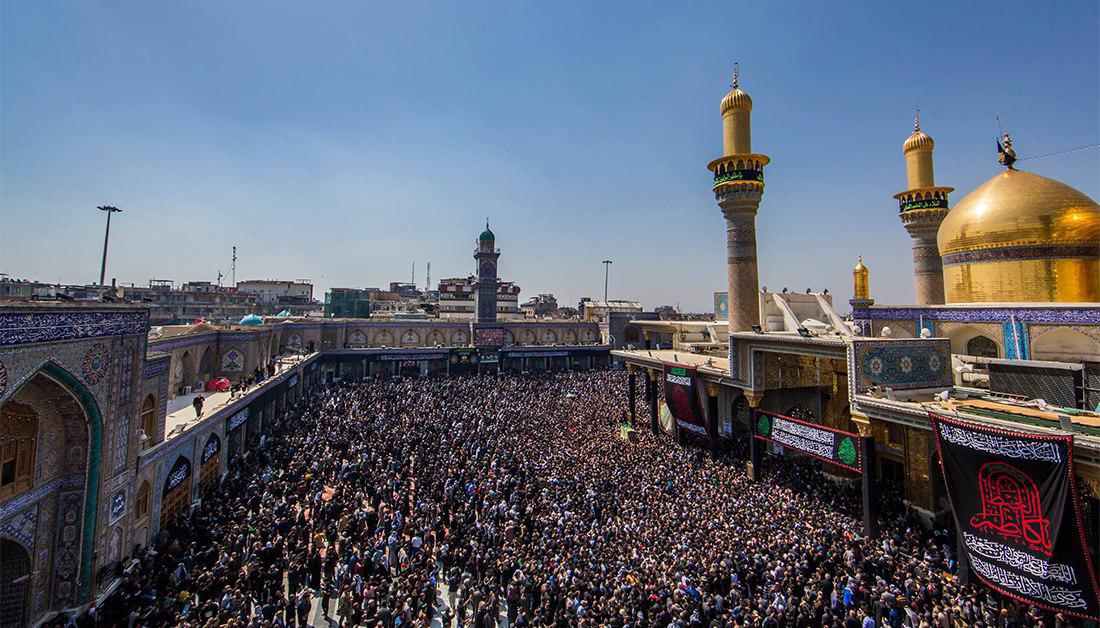 تصویر حضور بیش از 5 میلیون عزادار امام کاظم علیه السلام در کاظمین