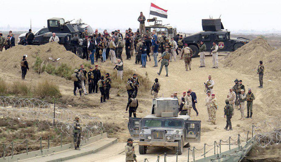 تصویر آغاز عملیات نظامی عراق برای پاکسازی کوه‌های حمرین از عناصر داعش