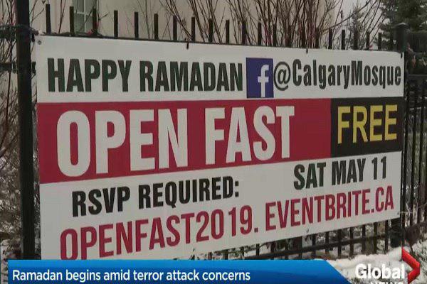 تصویر نگرانی جامعه مسلمانان کلگری کانادا در ماه رمضان