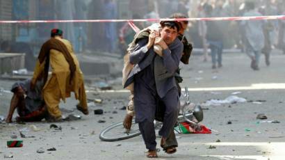 تصویر سلسله انفجارهایی در جلال‌آباد افغانستان