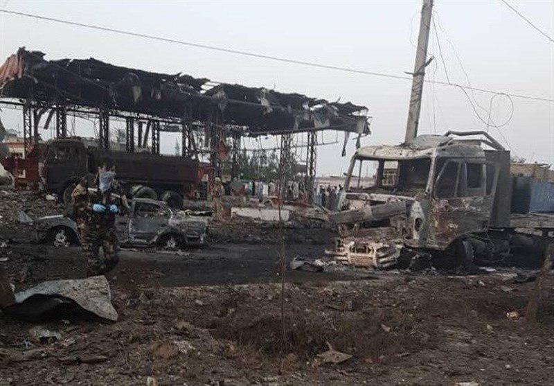 تصویر وقوع انفجار شدید در شرق کابل