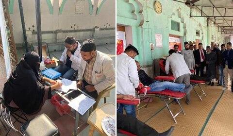 تصویر برای نخستین بار مسجد لاکنوی هند کمپین اهدای خون برگزار کرد.