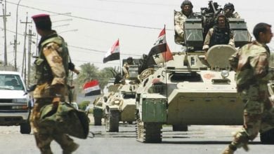 تصویر عملیات سنگین نیروهای عراقی علیه تروریست ها در غرب بغداد