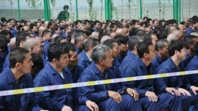 تصویر حبس طولانی مسلمانان اویغور با اتهامات عجیب