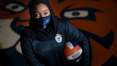 تصویر آزاد شدن حجاب برای دختران ورزشکار در مدارس آمریکا