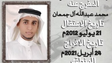 تصویر جوان شیعه عربستانی پس از ۹ سال آزاد شد