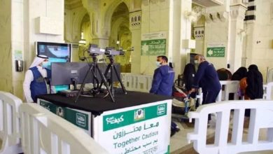 تصویر دوربین های حرارتی برای کنترل تب زائران عمره در مسجدالحرام