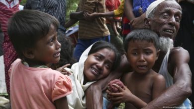 تصویر کشته شدن شماری از پناهندگان روهینگیایی در بنگلادش