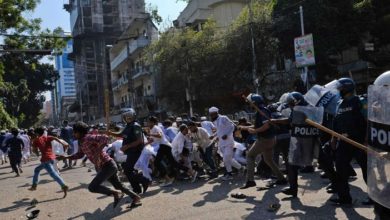 تصویر سرکوب خشونت ‌بار مسلمانان معترض در بنگلادش