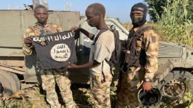 تصویر کشته شدن هفت نیروی ارتش نیجریه در حمله داعش