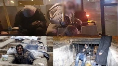 تصویر وضعیت دردناک اتوبوس خوابی در ایران