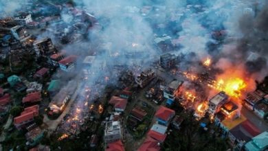 تصویر فاجعه در میانمار؛ نظامیان یک روستا را به آتش کشیدند