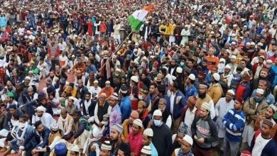 تصویر برگزاری تجمع ضد مسلمان‌ستیزی در هند