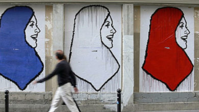 تصویر نامزد انتخابات ریاست جمهوری فرانسه: زنان محجبه را جریمه خواهم کرد