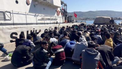 تصویر بازداشت مهاجران غیرقانونی در ترکیه