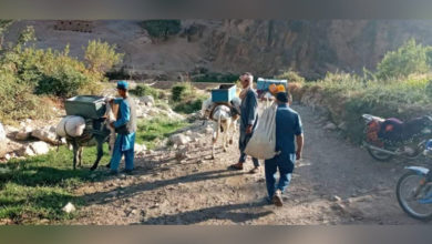 تصویر اشغال زمین های متعلق به شیعیان هزاره توسط طالبان