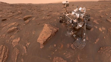 تصویر ثبت اَبَر گرد و غبار مریخی برای اولین بار